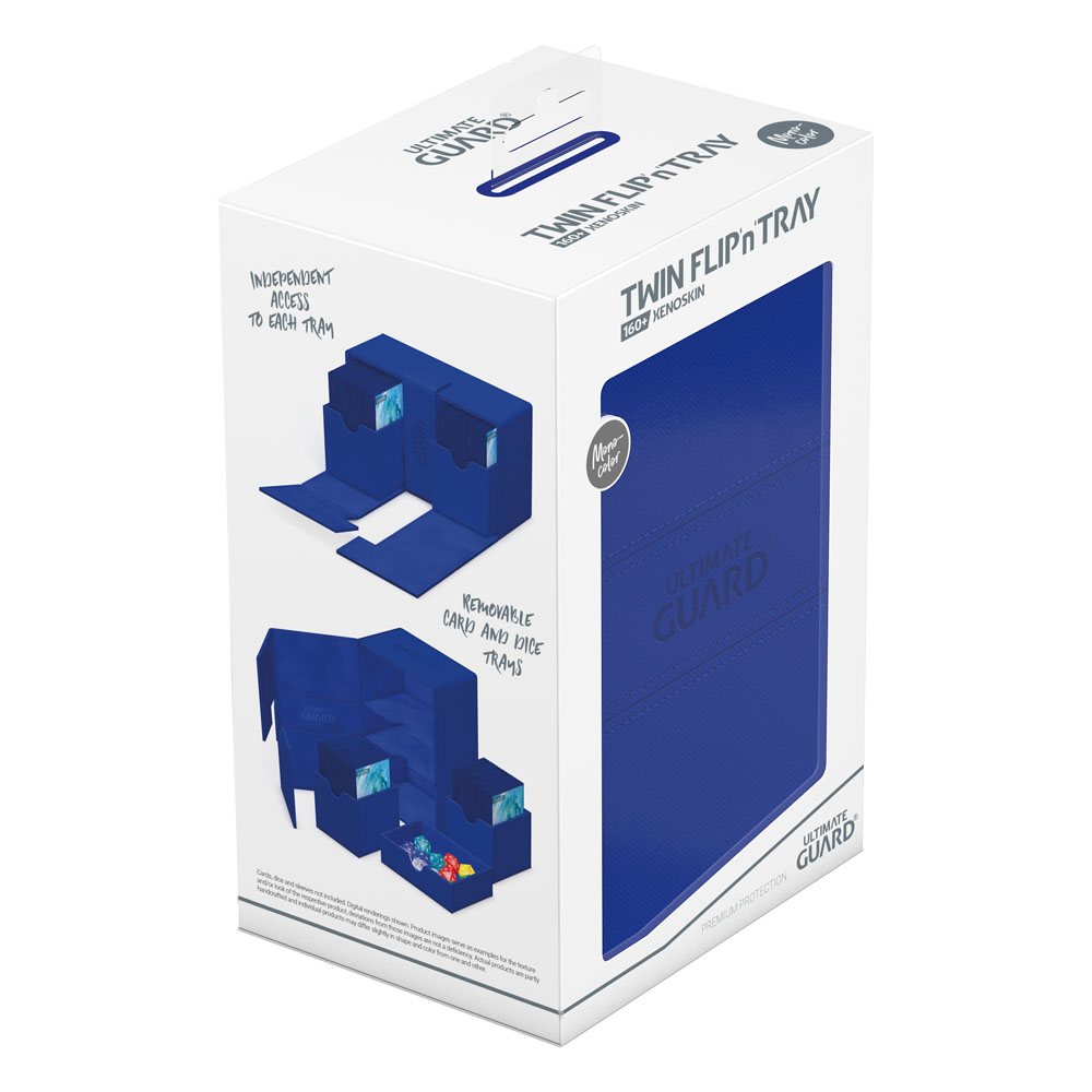 Ultimate Guard Twin Flip'n'Tray 160+ Xenoskin Blue Ultimate Guard