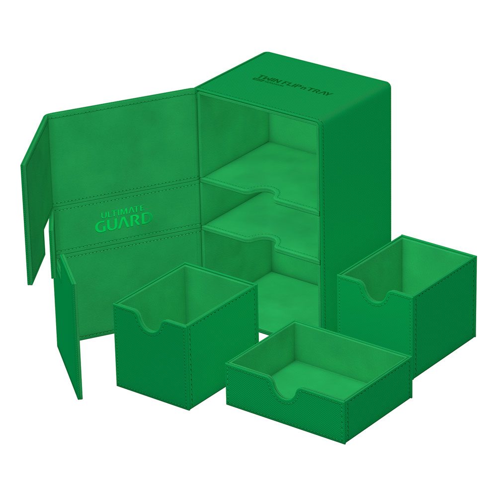 Ultimate Guard Twin Flip'n'Tray 160+ Xenoskin Green Ultimate Guard