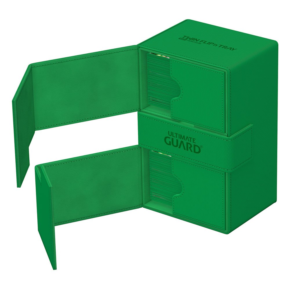 Ultimate Guard Twin Flip'n'Tray 160+ Xenoskin Green Ultimate Guard