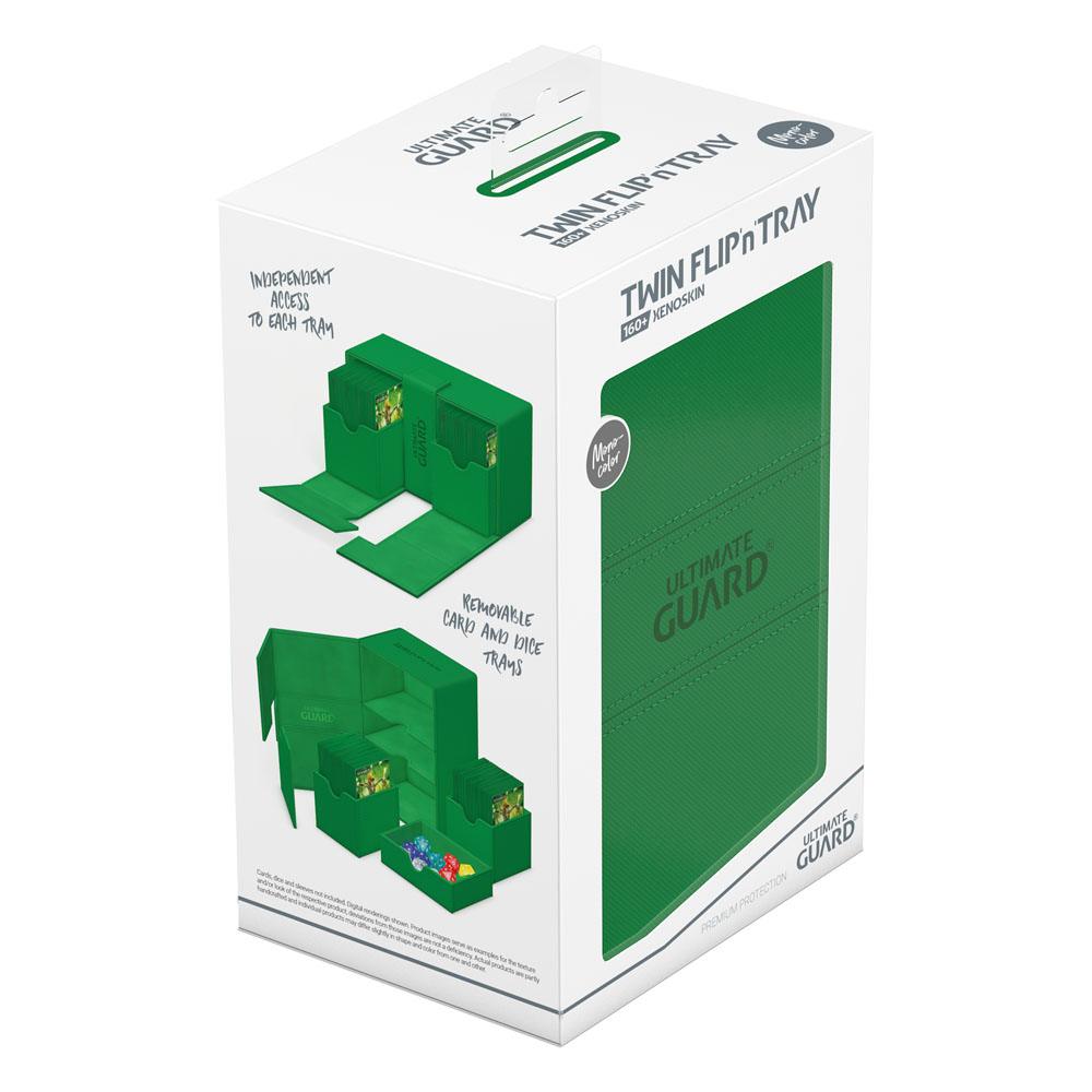 Ultimate Guard Twin Flip'n'Tray 160+ Xenoskin Green Ultimate Guard
