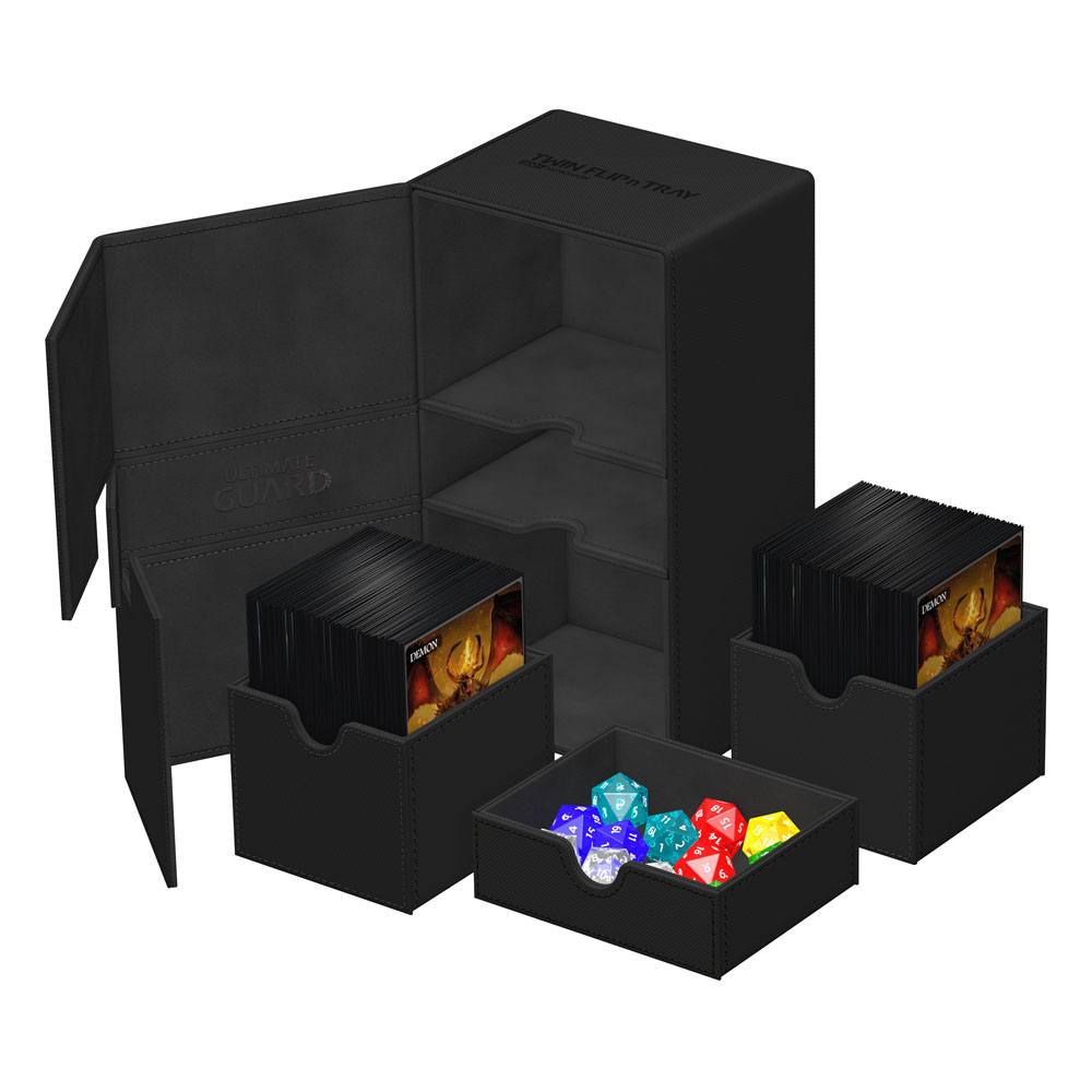 Ultimate Guard Twin Flip'n'Tray 200+ Xenoskin Black Ultimate Guard