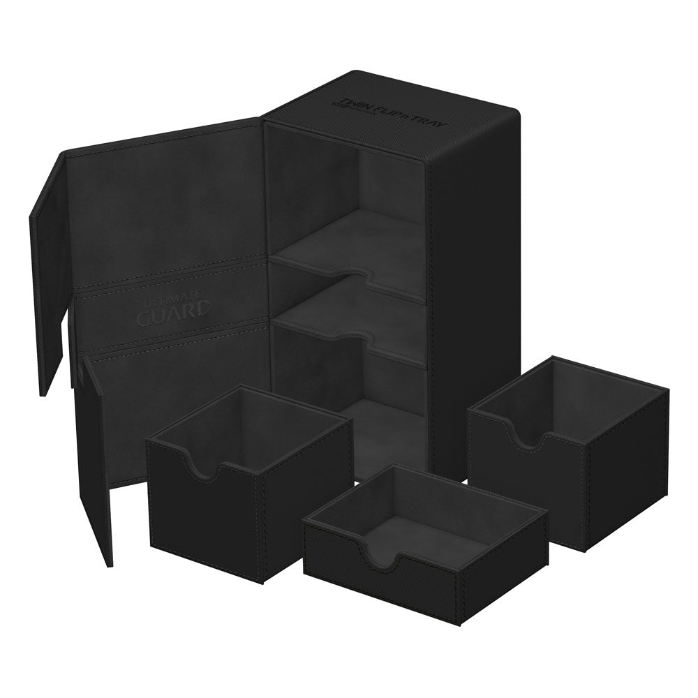 Ultimate Guard Twin Flip'n'Tray 200+ Xenoskin Black Ultimate Guard