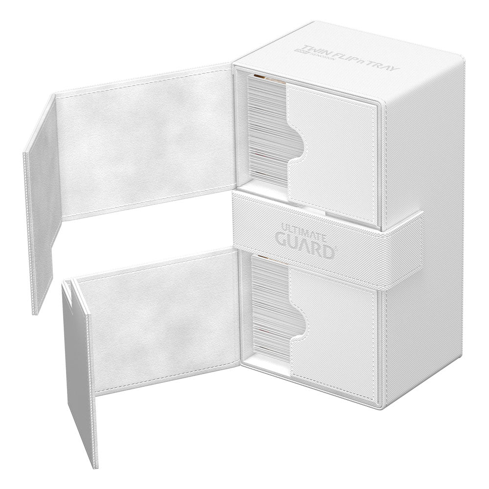 Ultimate Guard Twin Flip'n'Tray 200+ Xenoskin White Ultimate Guard