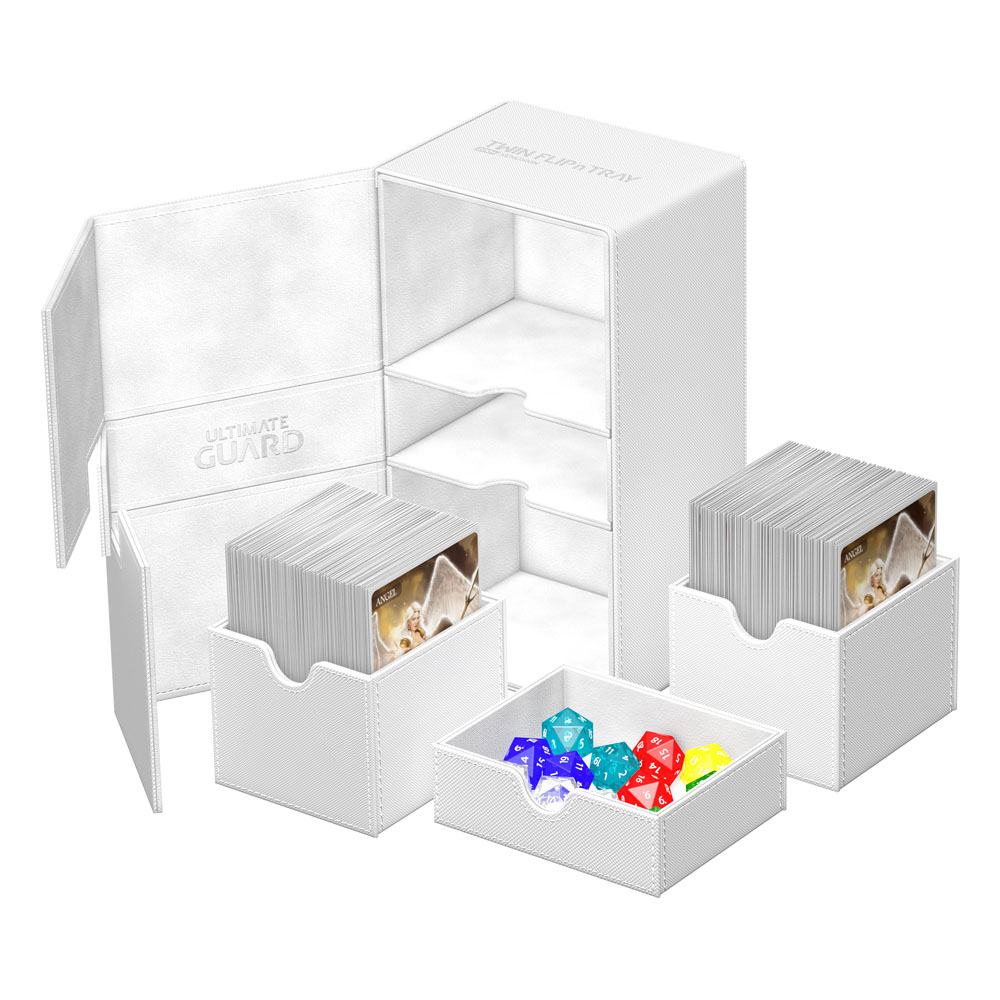 Ultimate Guard Twin Flip'n'Tray 200+ Xenoskin White Ultimate Guard