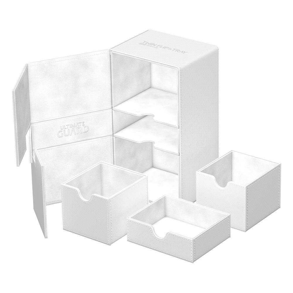 Ultimate Guard Twin Flip'n'Tray 200+ Xenoskin White Ultimate Guard
