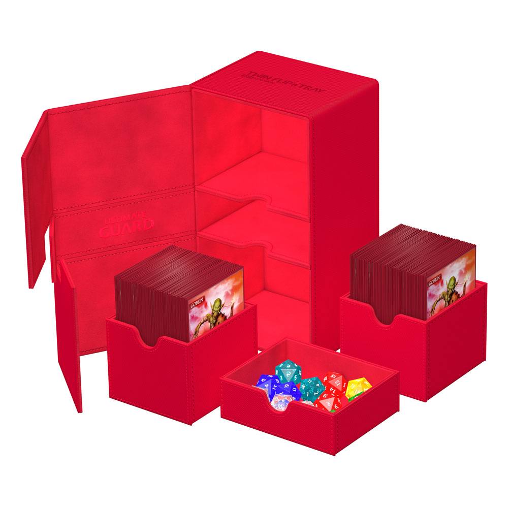 Ultimate Guard Twin Flip'n'Tray 200+ Xenoskin Red Ultimate Guard
