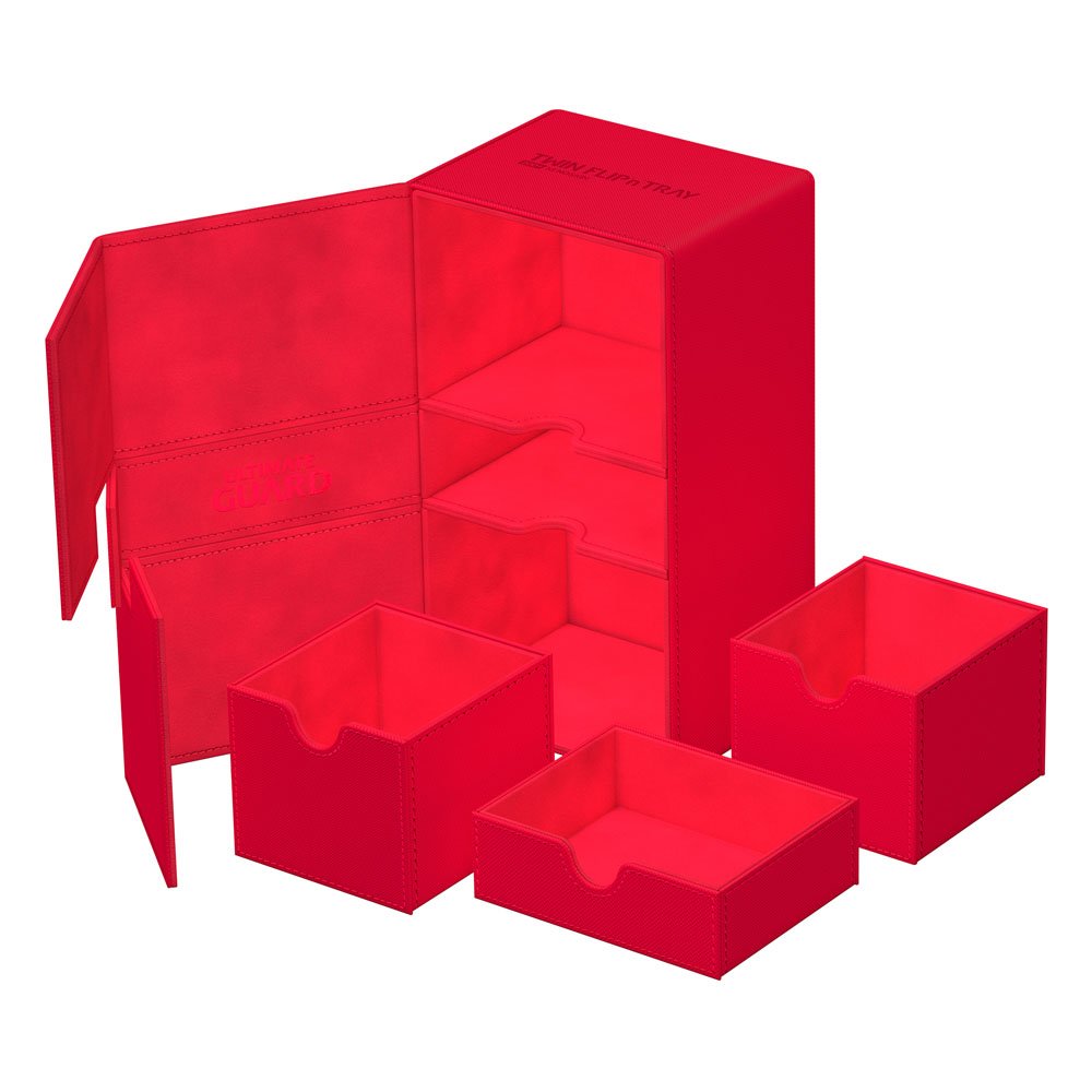 Ultimate Guard Twin Flip'n'Tray 200+ Xenoskin Red Ultimate Guard