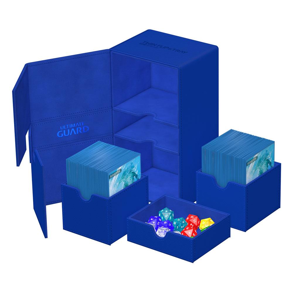 Ultimate Guard Twin Flip'n'Tray 200+ Xenoskin Blue Ultimate Guard