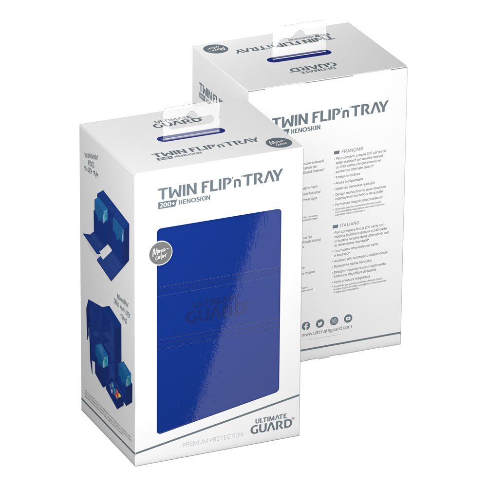 Ultimate Guard Twin Flip'n'Tray 200+ Xenoskin Blue Ultimate Guard