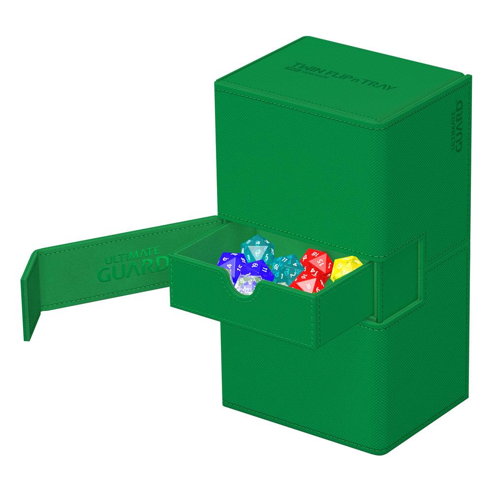 Ultimate Guard Twin Flip'n'Tray 200+ Xenoskin Green Ultimate Guard