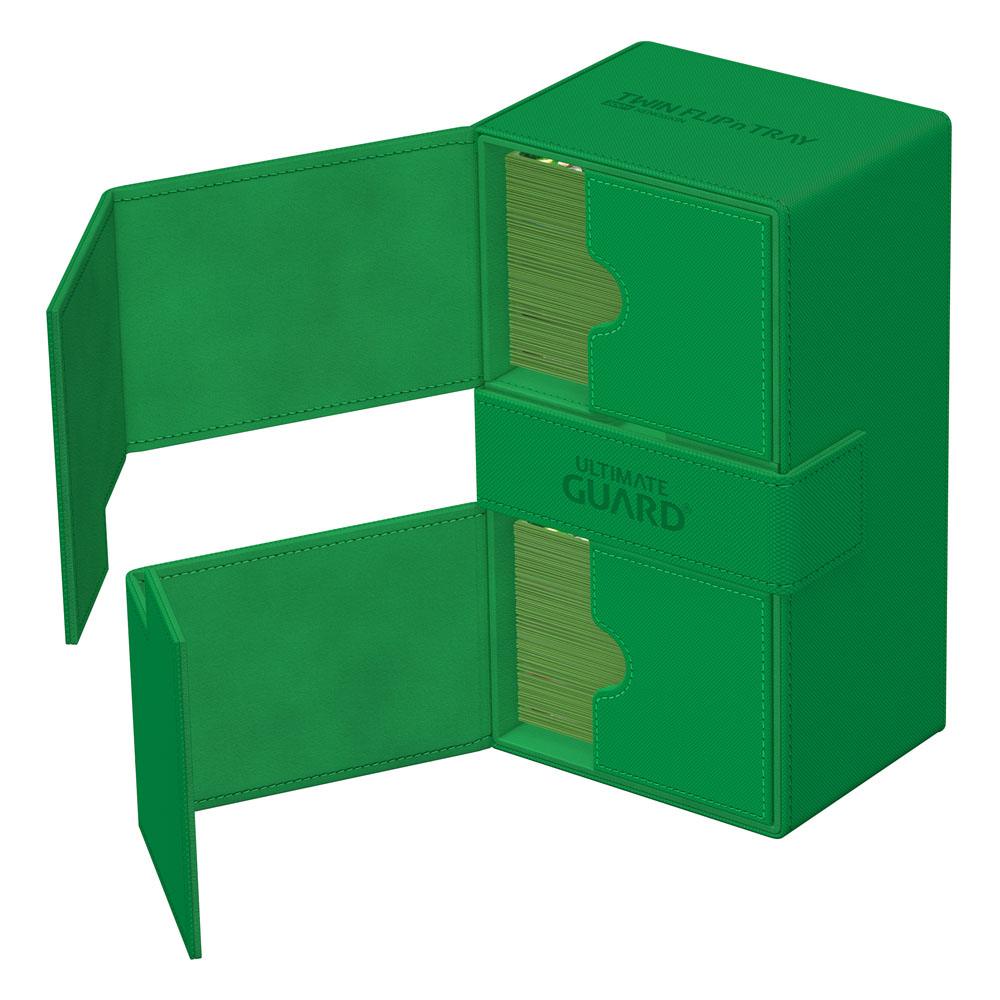 Ultimate Guard Twin Flip'n'Tray 200+ Xenoskin Green Ultimate Guard