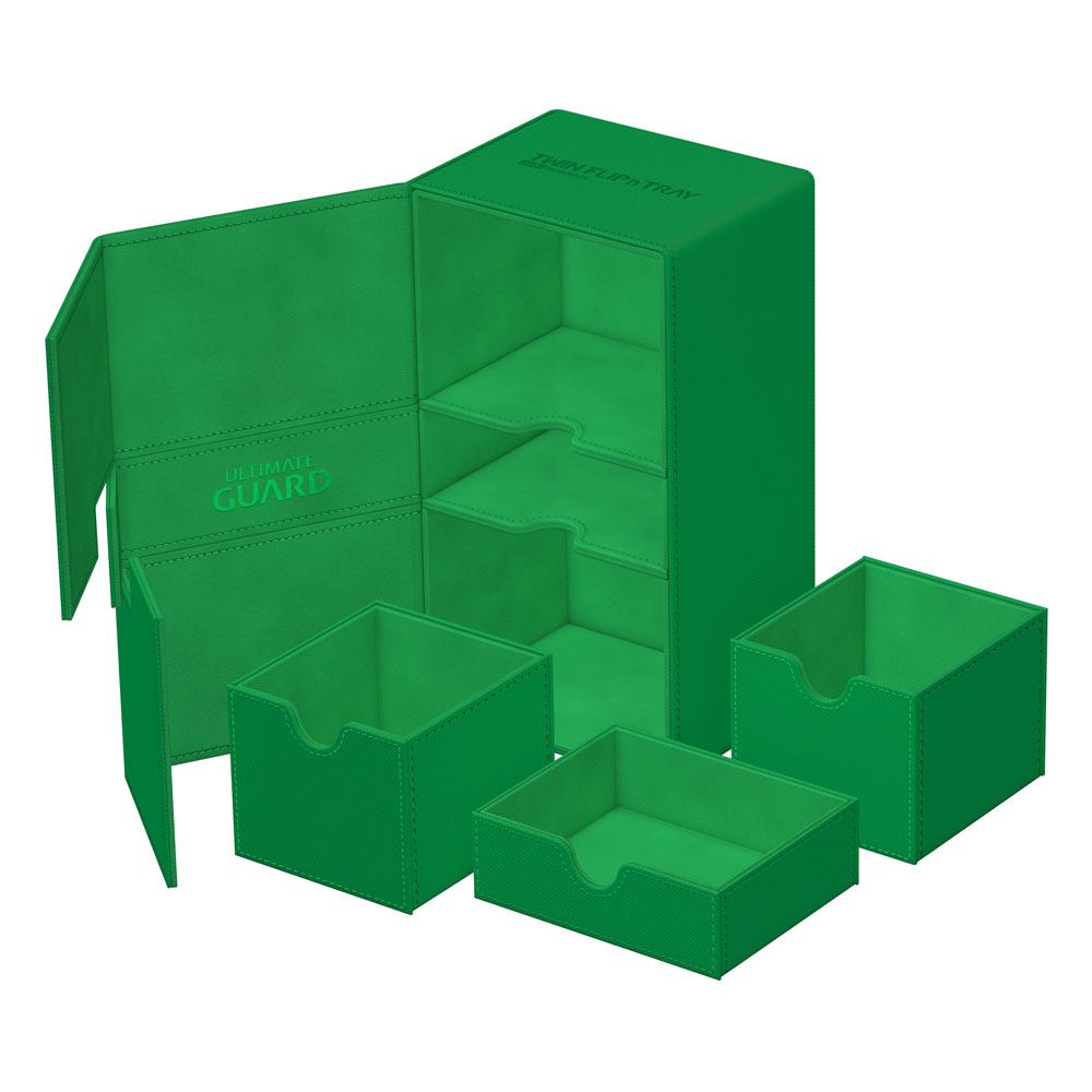 Ultimate Guard Twin Flip'n'Tray 200+ Xenoskin Green Ultimate Guard