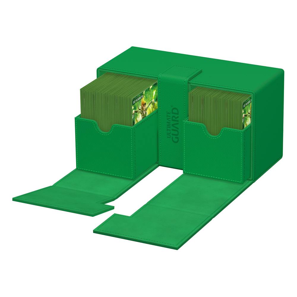 Ultimate Guard Twin Flip'n'Tray 200+ Xenoskin Green Ultimate Guard