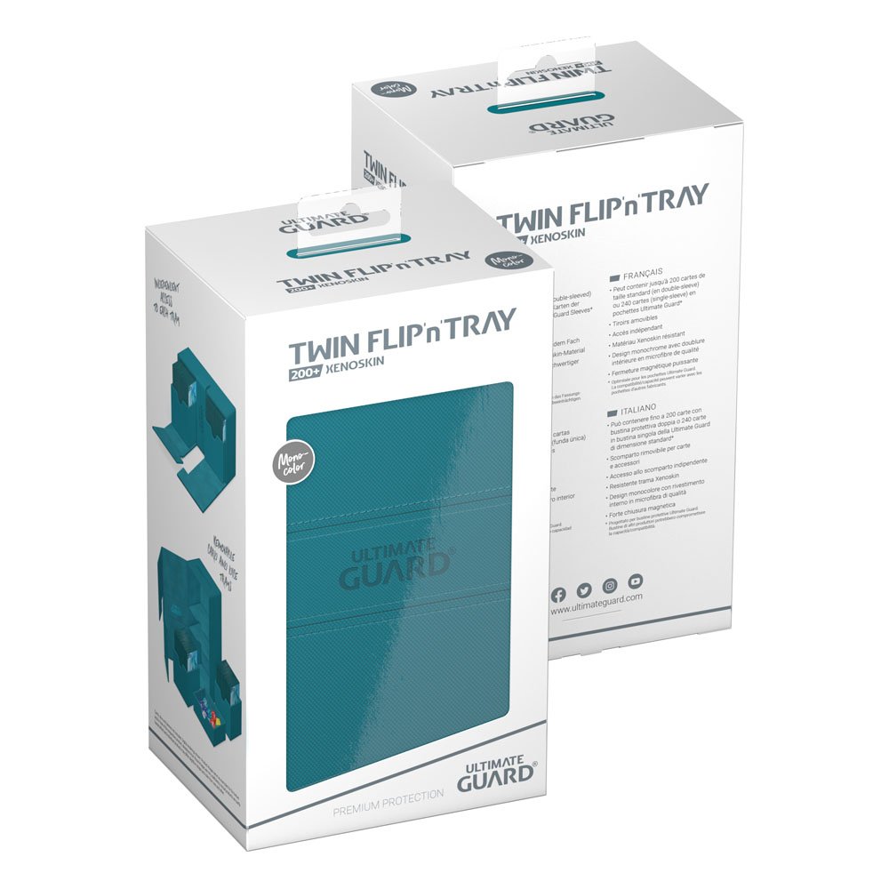 Ultimate Guard Twin Flip'n'Tray 200+ Xenoskin Petrol Ultimate Guard