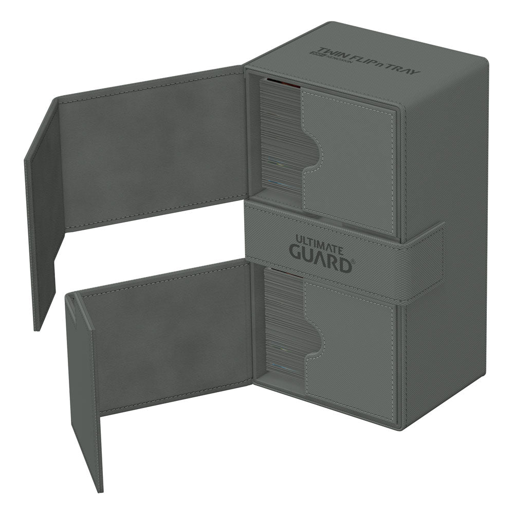 Ultimate Guard Twin Flip'n'Tray 200+ Xenoskin Grey Ultimate Guard