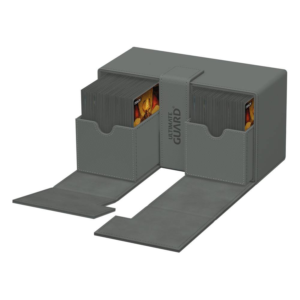 Ultimate Guard Twin Flip'n'Tray 200+ Xenoskin Grey Ultimate Guard