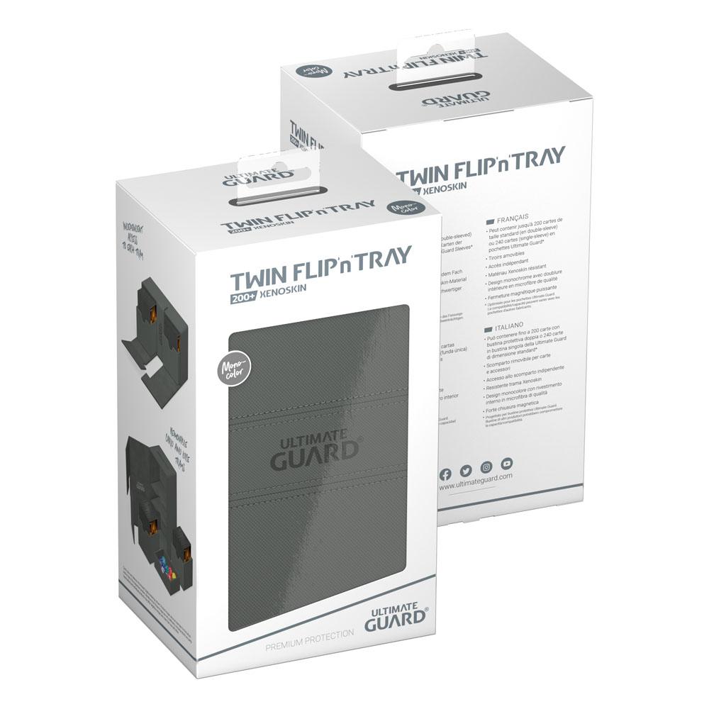 Ultimate Guard Twin Flip'n'Tray 200+ Xenoskin Grey Ultimate Guard