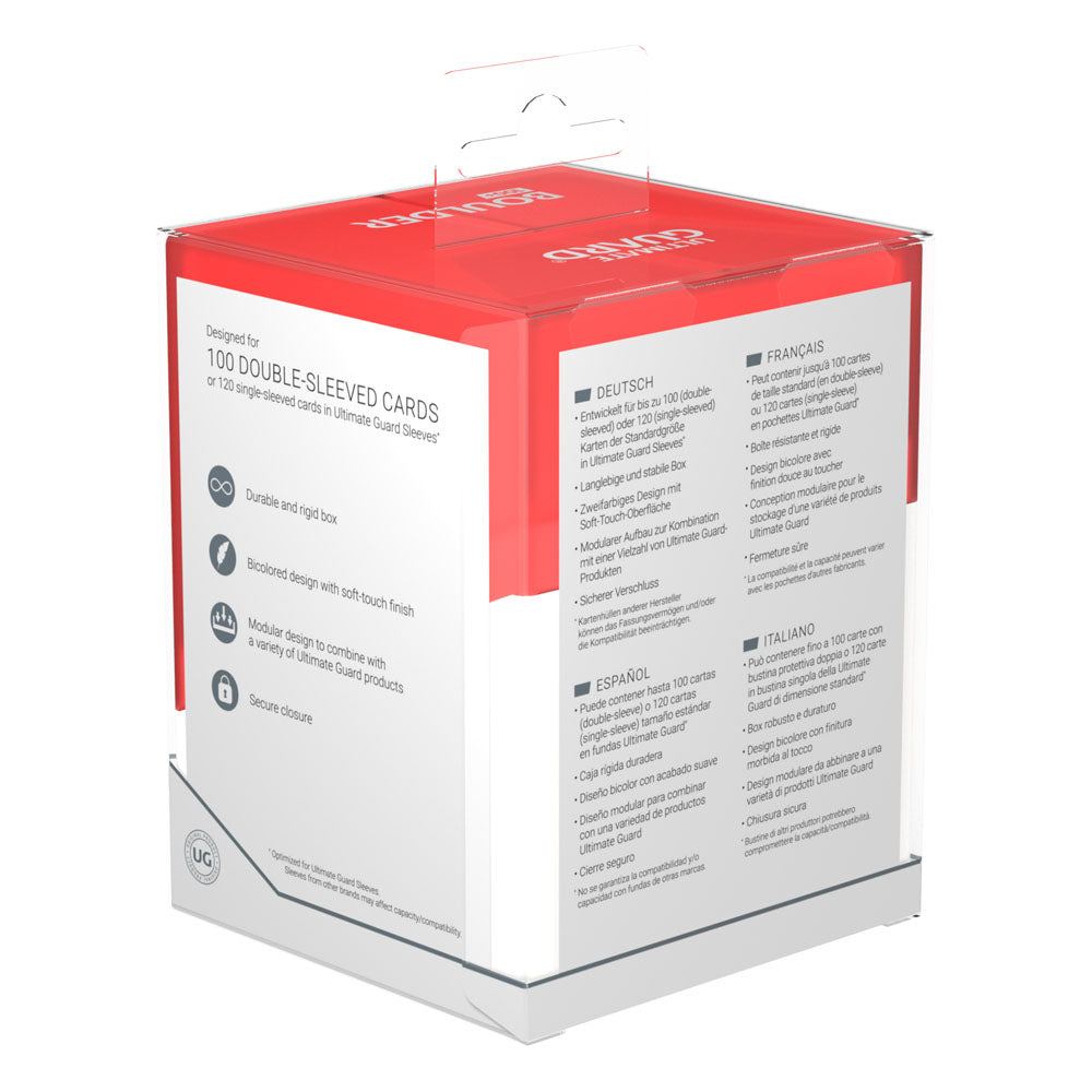 Ultimate Guard Boulder 100+ Synergy Red/White Ultimate Guard