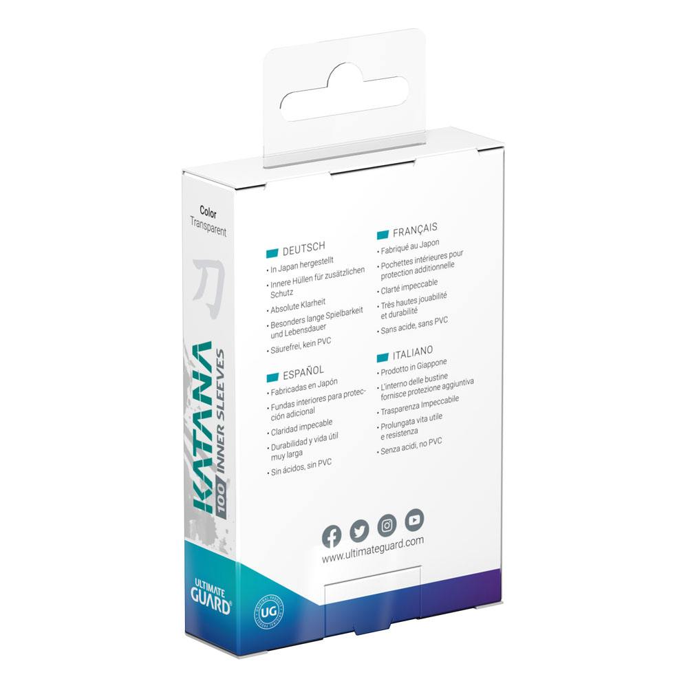 Ultimate Guard Katana Inner Sleeves Standard Size 100 Ultimate Guard