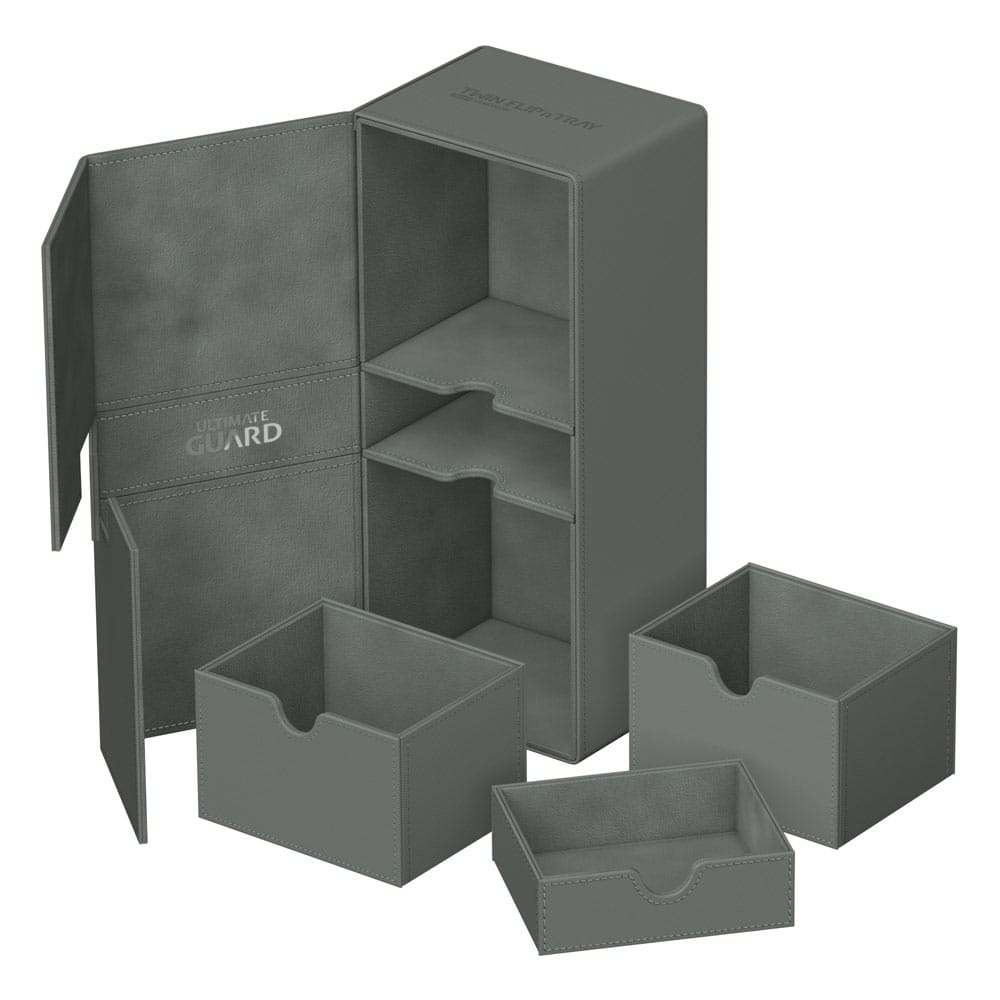 Ultimate Guard Twin Flip'n'Tray 266+ Xenoskin Grey Ultimate Guard