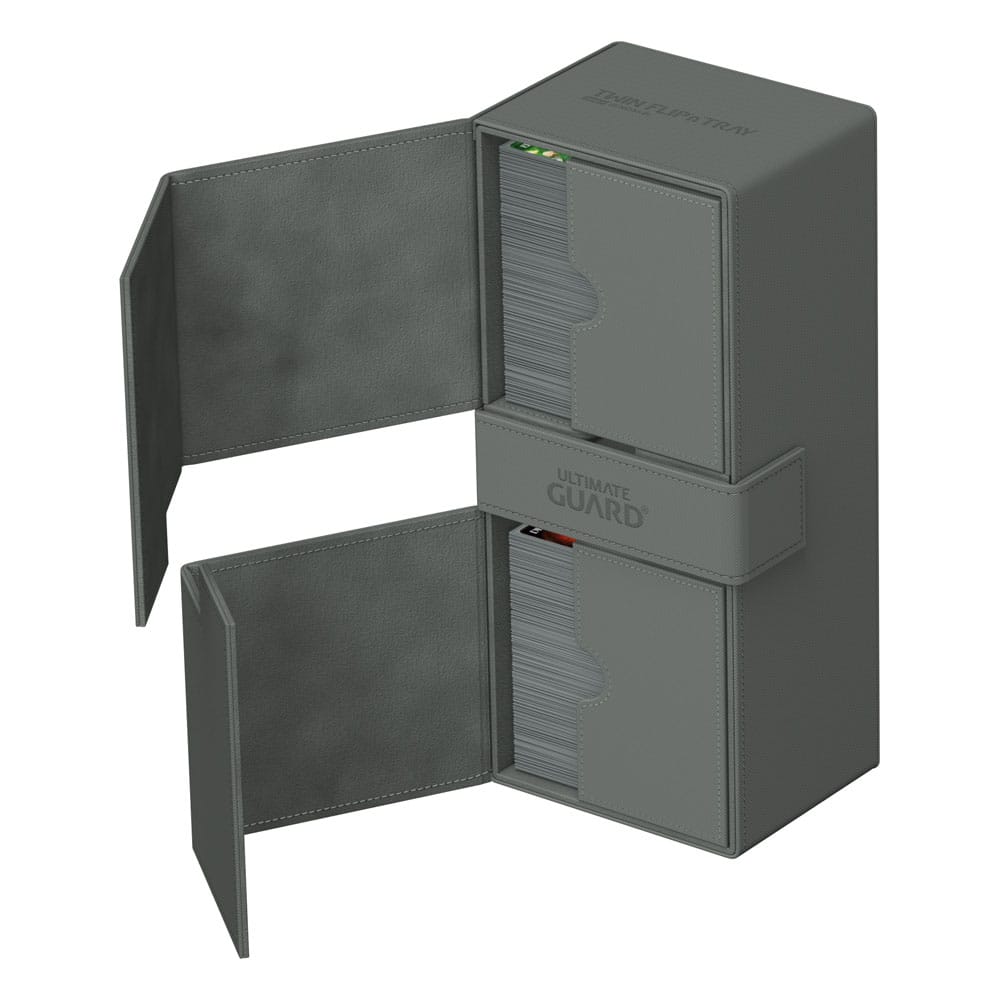 Ultimate Guard Twin Flip'n'Tray 266+ Xenoskin Grey Ultimate Guard