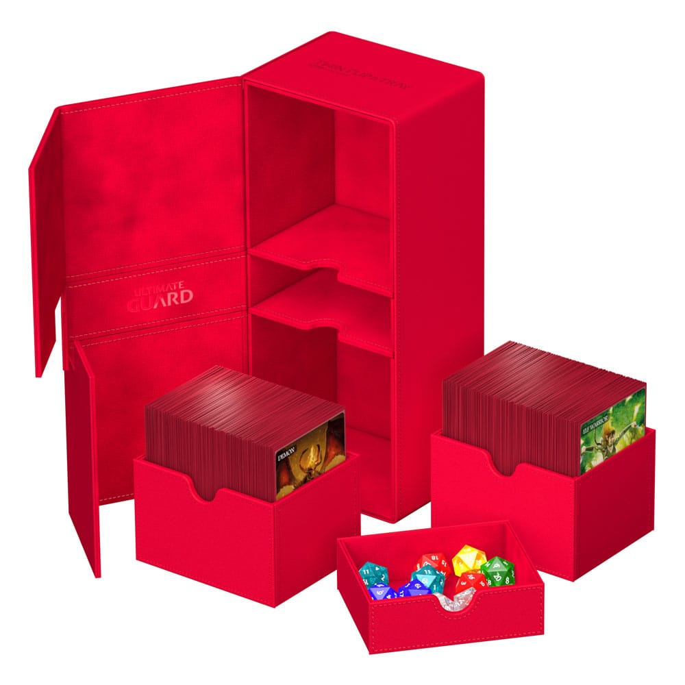 Ultimate Guard Twin Flip'n'Tray 266+ Xenoskin Red Ultimate Guard