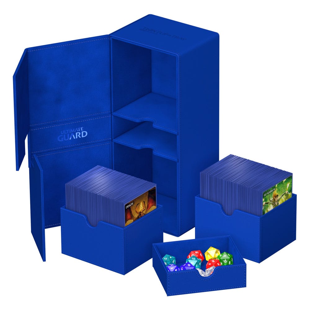 Ultimate Guard Twin Flip'n'Tray 266+ Xenoskin Blue Ultimate Guard