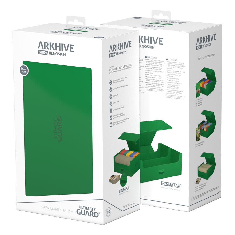 Ultimate Guard Arkhive 800+ Xenoskin Green Ultimate Guard