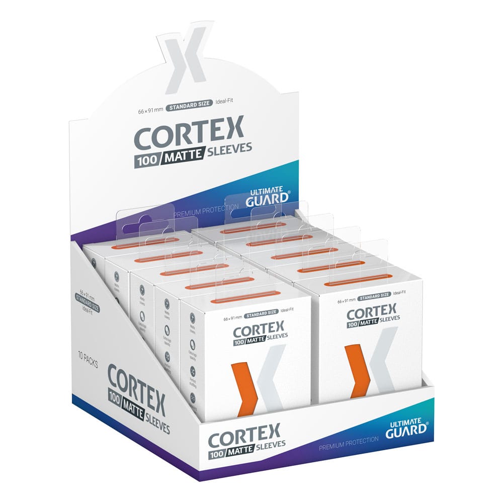 Ultimate Guard Cortex Sleeves Matte Standard Size 100 Orange Ultimate Guard