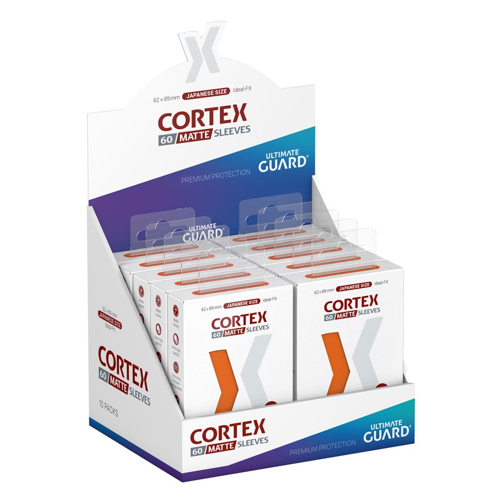Ultimate Guard Cortex Sleeves Matte Japanese Size 60 Orange Ultimate Guard