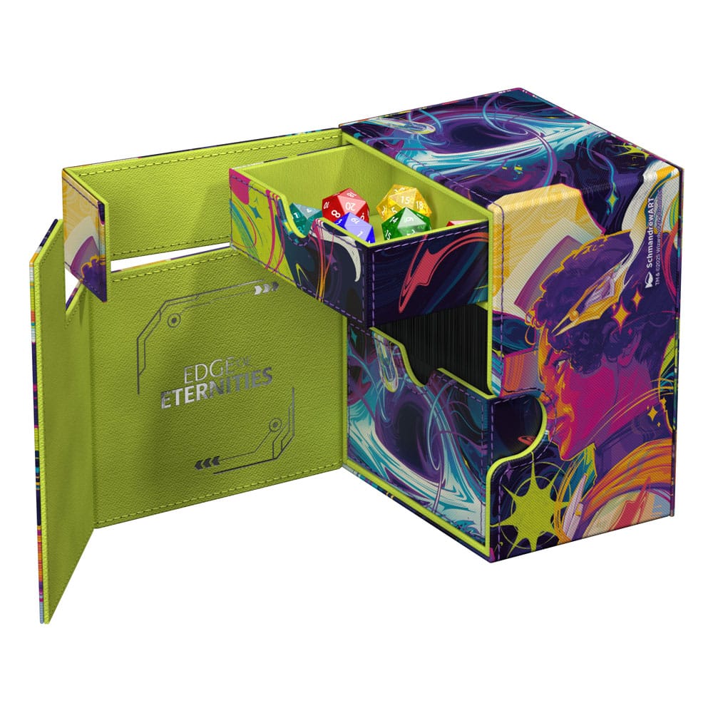 Ultimate Guard Flip'n'Tray 133+ Xenoskin Magic The Gathering "Edge of Eternities" Haliya and Tezzeret Ultimate Guard