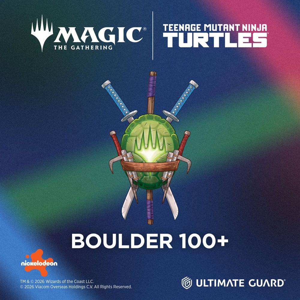 Ultimate Guard RTE Boulder 100+ Magic The Gathering | Teenage Mutant Ninja Turtles Turtle Lair Ultimate Guard