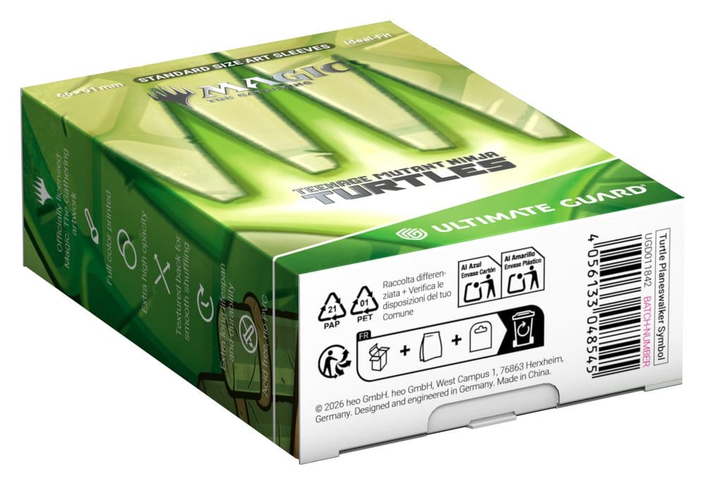 Ultimate Guard Art Sleeves Magic The Gathering | Teenage Mutant Ninja Turtles Turtle Planeswalker Symbol Ultimate Guard
