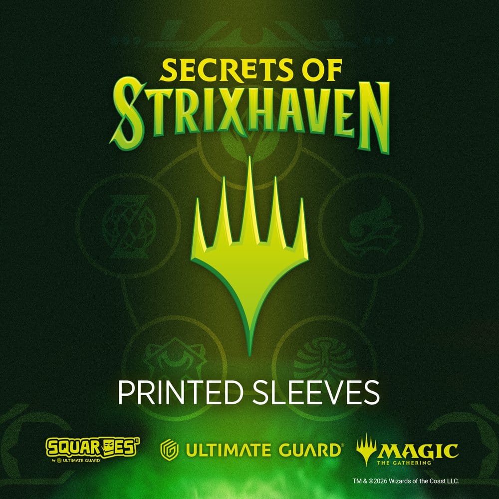 Ultimate Guard Art Sleeves Magic The Gathering "Secrets of Strixhaven" Green Rare Alternate Art Ultimate Guard