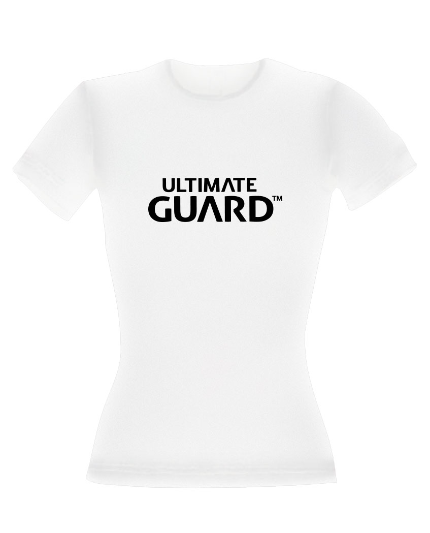 Ultimate Guard Ladies T Shirt Wordmark White Size L Ultimate Guard