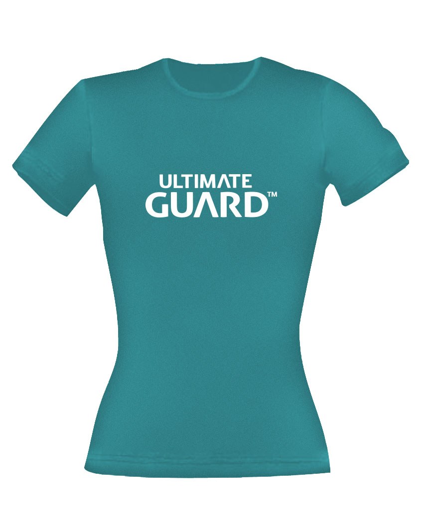 Ultimate Guard Ladies T Shirt Wordmark Petrol Blue Size S Ultimate Guard