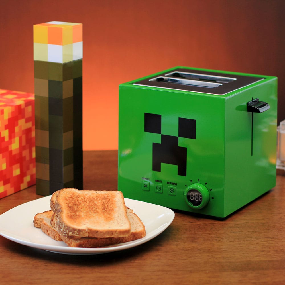 Minecraft Toaster Green Creeper Cube Ukonic