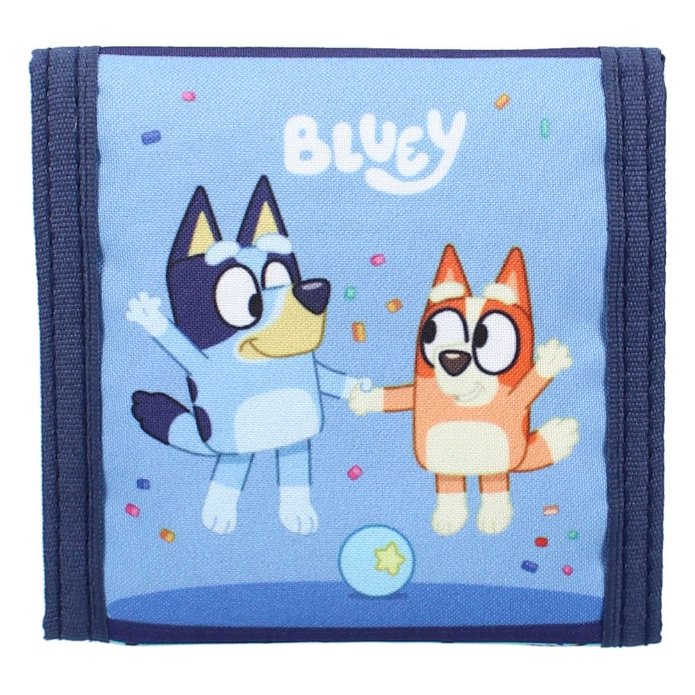 Bluey Wallet Black Bluey Best Friends Fun Vadobag