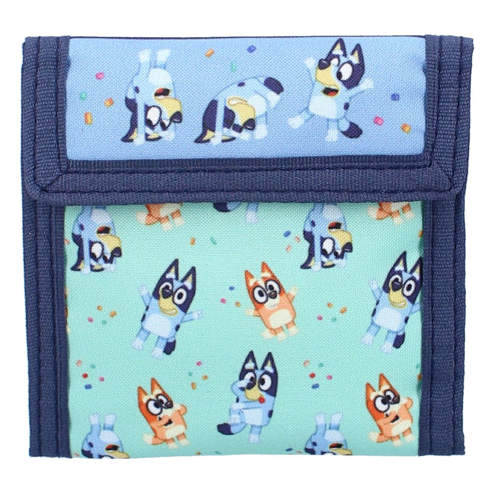 Bluey Wallet Black Bluey Best Friends Fun Vadobag