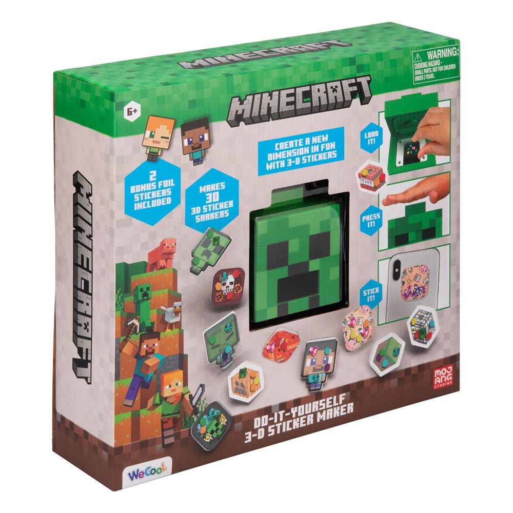 Minecraft 3D Sticker Maker Paladone Products