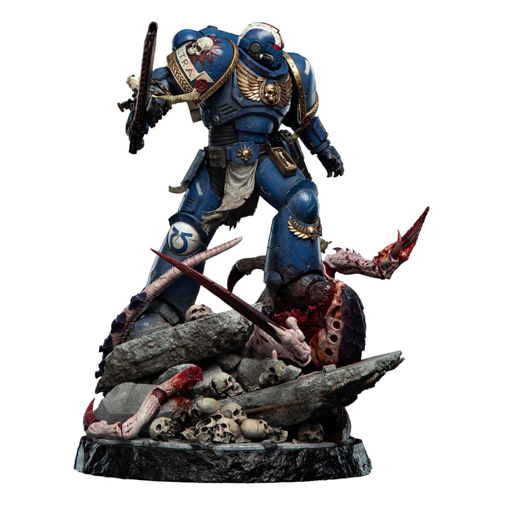 Warhammer 40 000 Space Marine 2 Statue Lieutenant Titus Battleline Edition Weta Workshop