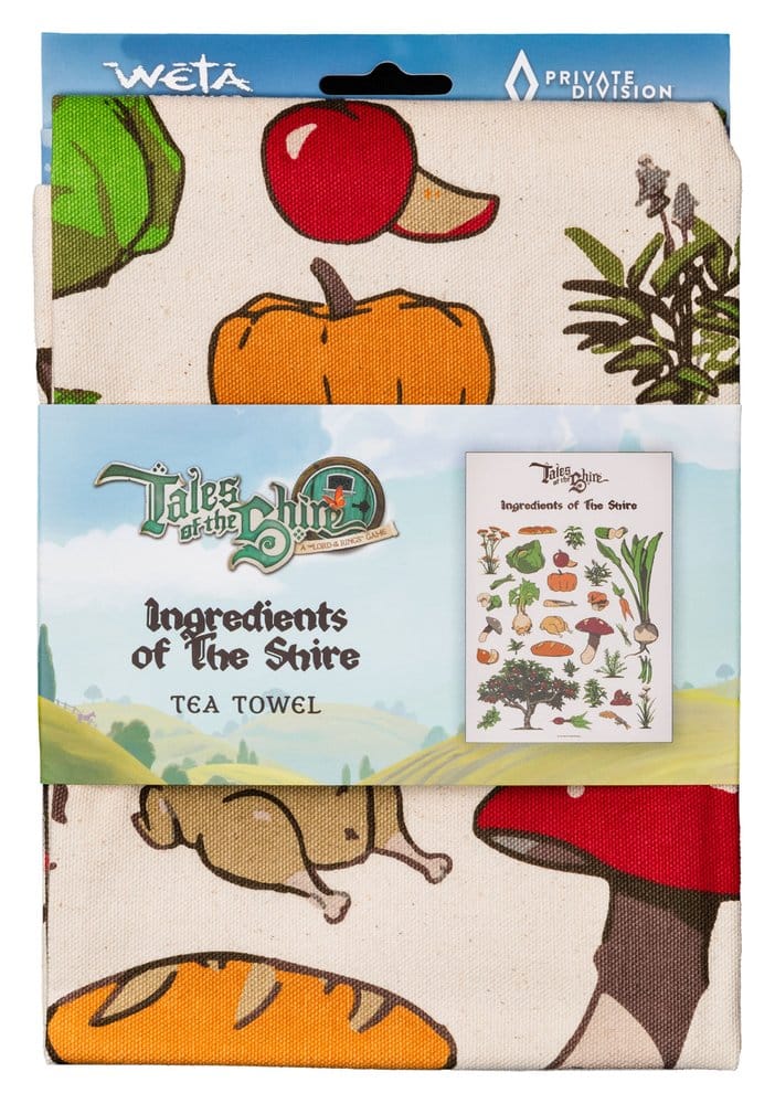 Lord of the Rings Tea Towel Ingredients of The Shire Tales of the Shire 2025 Weta Workshop