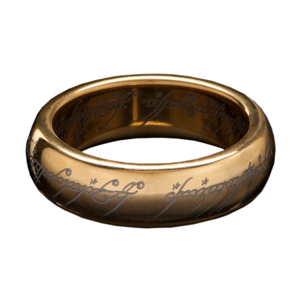 Lord of the Rings Tungsten Ring The One Ring gold plated Size 11 Weta Workshop
