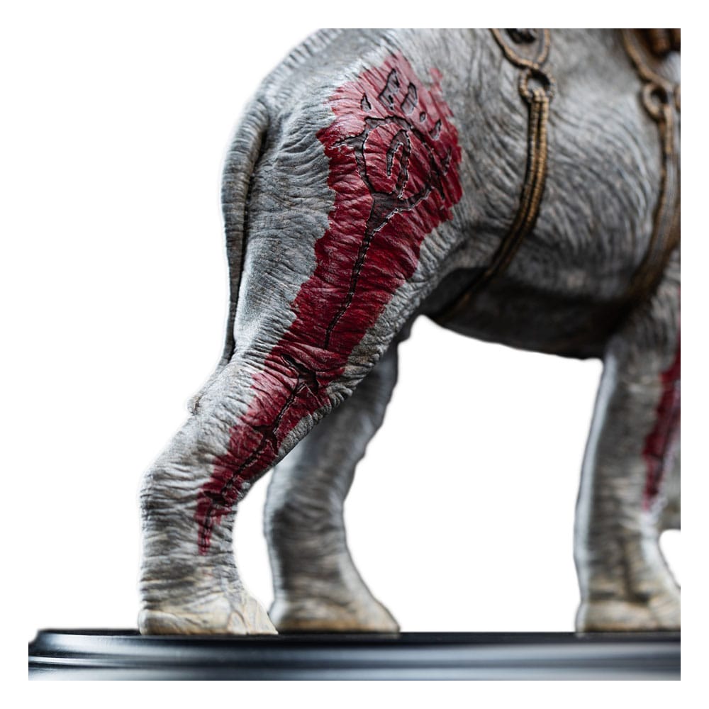 Lord of the Rings Mini Statue Mumak in Battle Weta Workshop