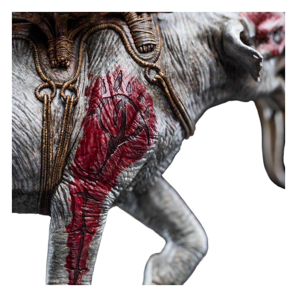 Lord of the Rings Mini Statue Mumak in Battle Weta Workshop