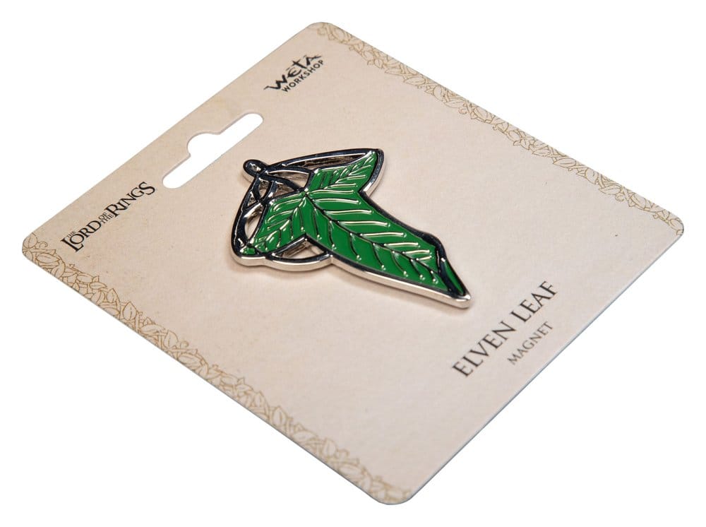 Lord of the Rings Magnet Elven Leaf Enamel Weta Workshop