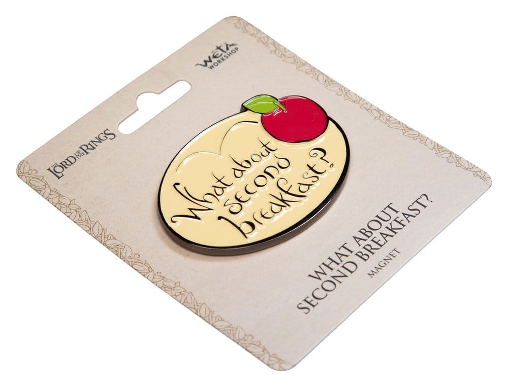 Lord of the Rings Magnet What About Second Breakfast? Enamel Weta Workshop