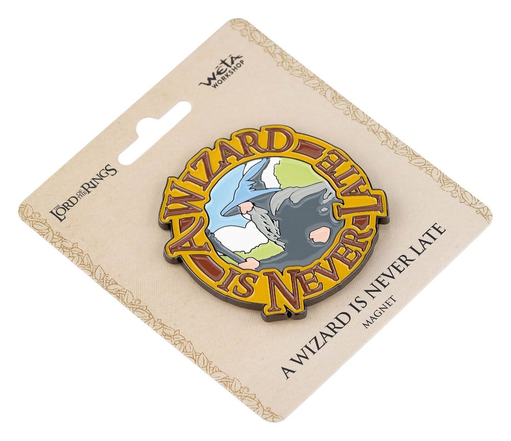 Lord of the Rings Magnet A Wizard Is Never Late Enamel Weta Workshop