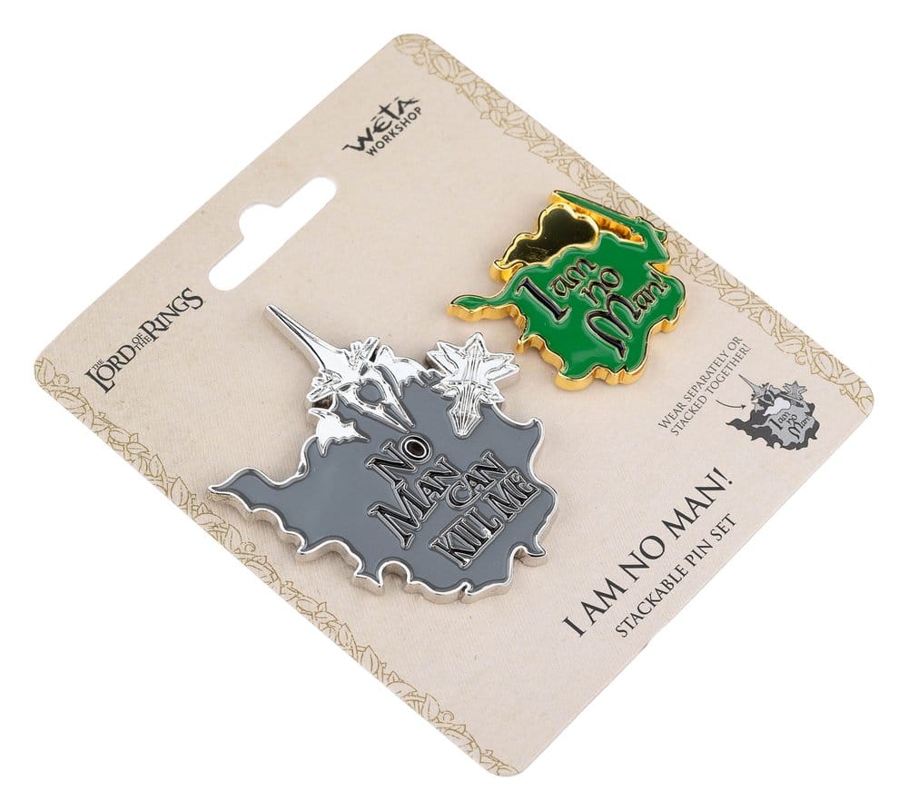Lord of the Rings Collectors Pins 2 Pack No Man can Kill Me & I Am No Man! Weta Workshop