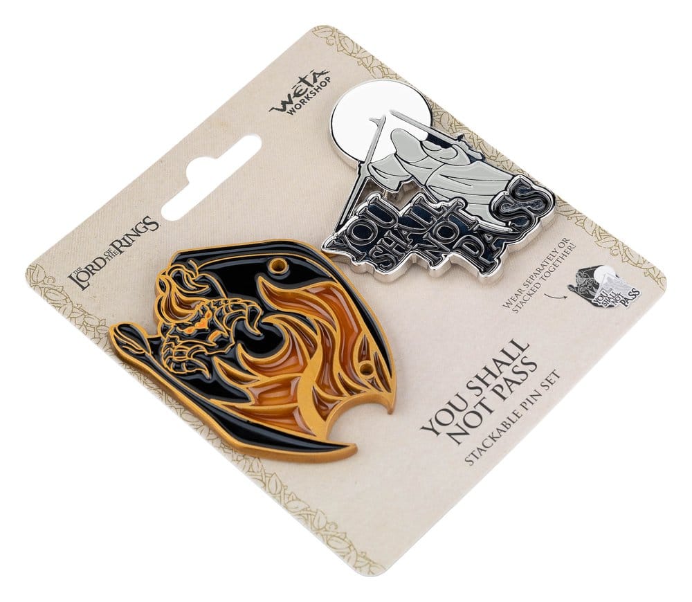 Lord of the Rings Collectors Pins 2 Pack You Shall Not Pass Weta Workshop
